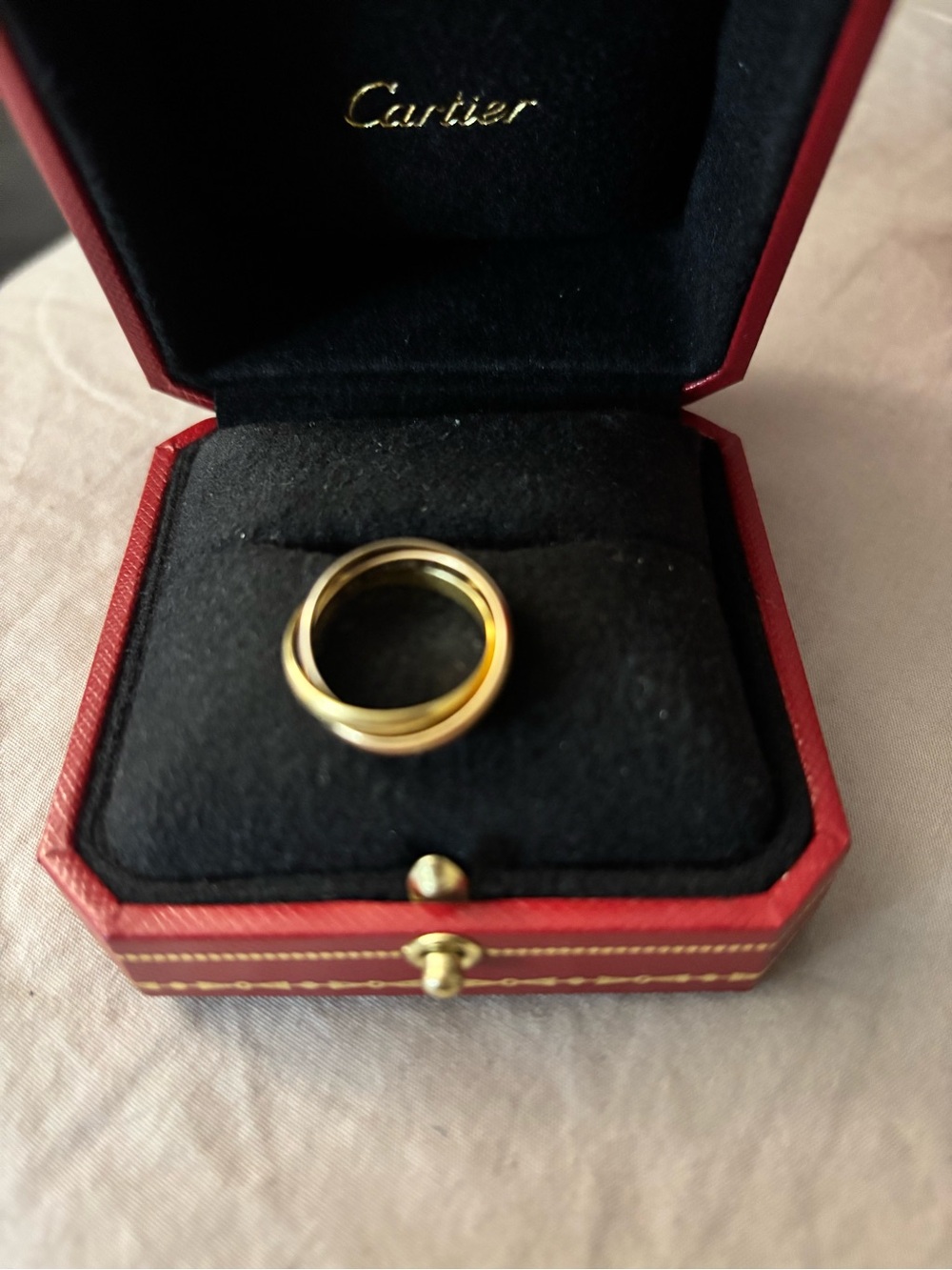Cartier Gold Trinity-Style Three-Band Ring